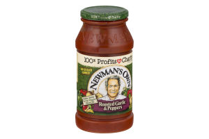 Newman's Own Pasta Sauce Roasted Garlic & Peppers