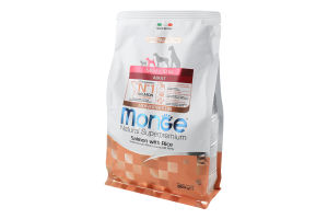 Корм сухий для дорослих собак дрібних порід Лосось та рис Monoprotein Natural superpremium Monge м/у 0.8кг