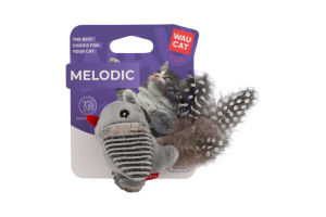 Іграшка д/котів Fun Melodic Пташка з звуковим чипом штучне хутро 13см WauCat