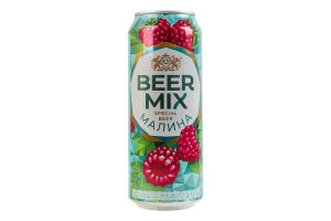 Пиво специальное 0.5л 2.5% пастеризованное Малина BeerMix ж/б
