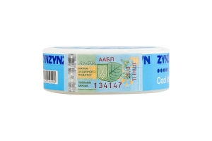 Подушечки никотиносодержащие 13.5мг ZYN Slim Cool Mint Ice 20х0.7г