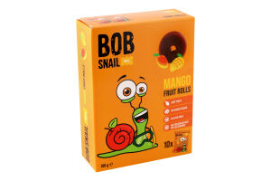 Конфеты фруктовые натуральные Манго Roll Bob Snail к/у 10х10г