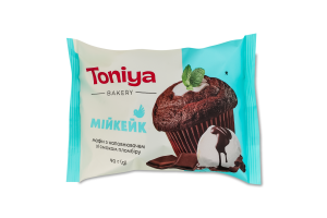 Мафін з наповнювачем зі смаком пломбіру Мійкейк Toniya м/у 90г