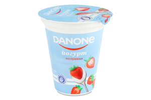 Йогурт 3.2% с наполнителем Клубника Danone ст 260г