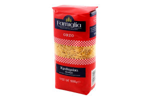 Вироби макаронні з твердих сортів пшениці Orzo Famiglia м/у 500г