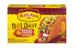 Old El Paso BOLD Taco Dinner Kit Nacho Cheese Flavored