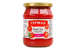 Паста томатна 25% Гурман с/б 485г