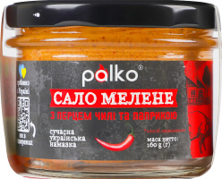 Сало молотое с перцем чили и паприкой Palko с/б 160г