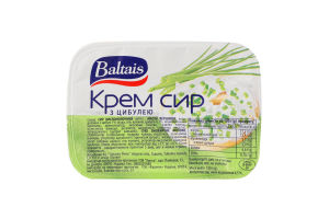 Крем-сыр 55% с луком Baltais п/у 150г