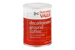 Guaranteed Value Decaffeinated Ground Coffee Medium Roast