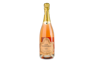 Вино игристое 0.75л 12% Brut Rosado Cava Los Monteros бут