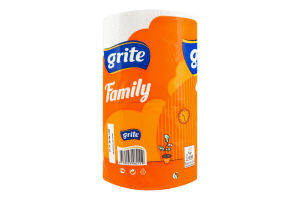 Бумага туалетная 3 слоя Family Grite 4шт