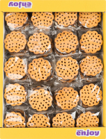 Печенье сахарное с начинкой суфле со вкусом пломбира Кружевко Really Enjoy кг