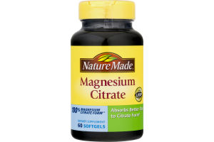 Nature Made Magnesium Citrate Softgels - 60 CT