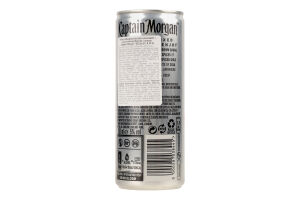 Напиток слабоалкогольный 0.25л 5% газированный с ромом и колой Spiced Gold&Cola Original Captain Morgan ж/б