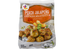 Ahold Chicken Meatballs Peach Jalapeno