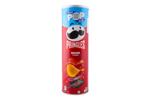 Чипсы картофельные Bacon Pringles тубус 165г
