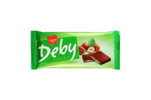 Какао-плитка з горіховою начинкою Deby Leona м/у 90г