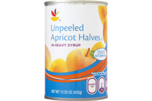 Ahold Apricot Halves Unpeeled in Heavy Syrup
