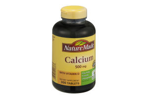 Nature Made Calcium 500mg Dietary Supplement Tablets - 300 CT