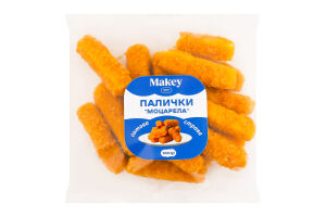 Палочки замороженные жареные Моцарелла Makey м/у 500г