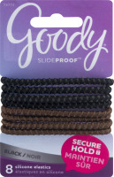 Goody Slide Proof Silicone Elastics - 8 CT
