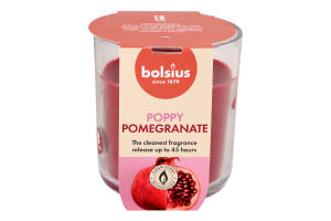 Свічка Bolsius Гранат у склі 97/85мм