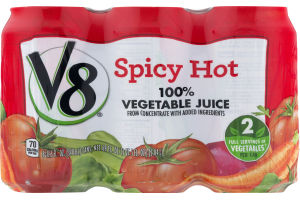V8 Spicy Hot 100% Vegetable Juice - 6 PK