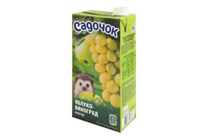 Нектар осветленный пастеризованный Яблоко-виноград Садочок т/п 950мл