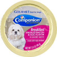 Companion Gourmet Breakfast Food for Dogs Smoked Bacon & Egg Flavor