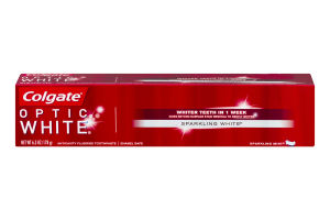 Colgate Optic White Anticavity Fluoride Toothpaste Sparkling Mint
