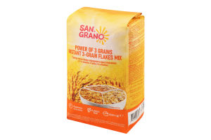 Смесь хлопьев быстрого приготовления Сила 3-х злаков San Grano м/у 500г