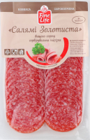 Ковбаса нарізка Салямі Золотиста Fine Life с/к в/с в/у 80г