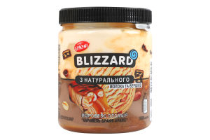 Морозиво 13% пломбір Карамель-брауні-арахіс Blizzard п/б 340г