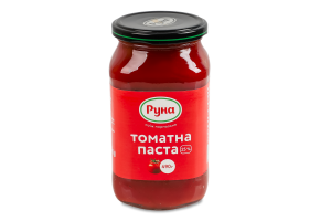 Паста томатна 25% стерилізована Руна с/б 490г