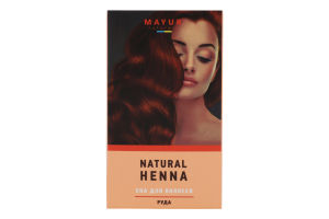 Хна д/волосся Natural руда 25г Mayur