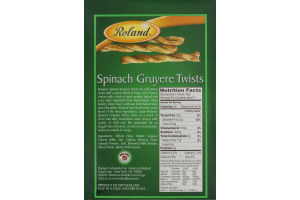 Roland Puff Pastry Crisps Spinach Gruyere Twists