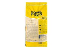 Корм сухой для взрослых собак средних пород Индейка и лосось Здоровая кожа и блеск шерсти Home Food м/у 10кг