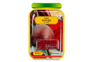 Насіння Буряк столовий Бордо дражоване 4г Седос/Яскрава