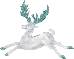 Підвіска новорічна Лось зелена 11,5*14см КМ