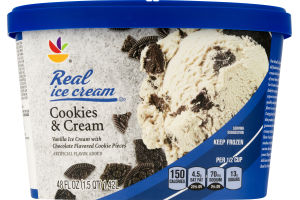 Ahold Real Ice Cream Cookies & Cream