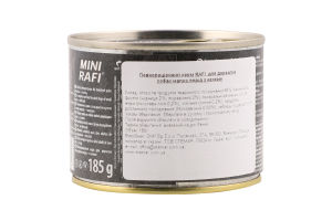 Корм д/собак малих порід Міні з качкою 185г ж/б Рафі