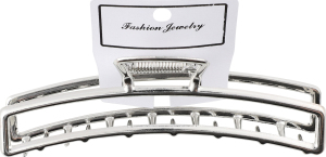 Заколка-краб металева сіра 11.5х2см №KYYW210 Fashion Jewelry 1шт в асорт