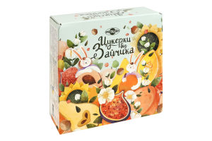 Набір цукерок глазурованих кондитерською глазур'ю Цукерки від Зайчика Пригощайся к/у 500г