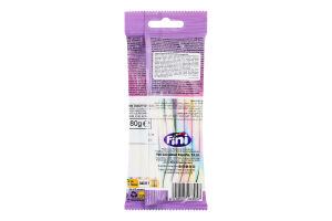 Конфеты жевательные с фруктовым вкусом Радужные трубочки наизнанку Fini м/у 80г