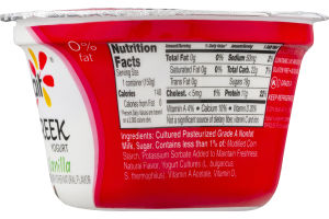 Yoplait Fat Free Greek Yogurt Vanilla