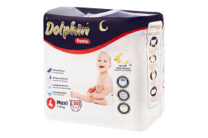 Підгузки-трусики максі 4 7-18кг 30шт Долфін