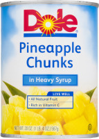 Dole Pineapple Chunks in Heavy Syrup