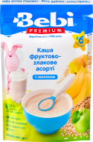 Каша молочна суха для дітей від 6міс суха швидкорозчинна Фруктово-злакове асорті Bebi Premium д/п 200г