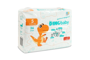 Підгузники для дітей 11-25кг 5 Dinobaby 36шт